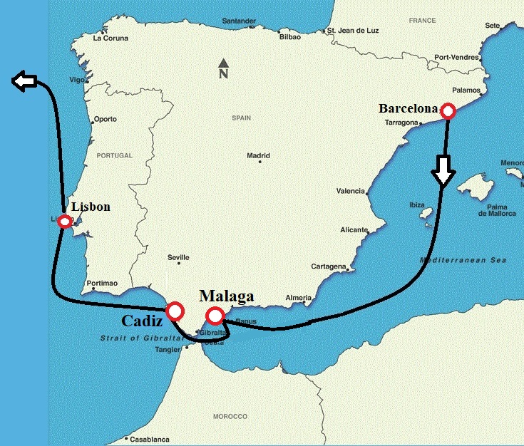 Cruise to Malaga
