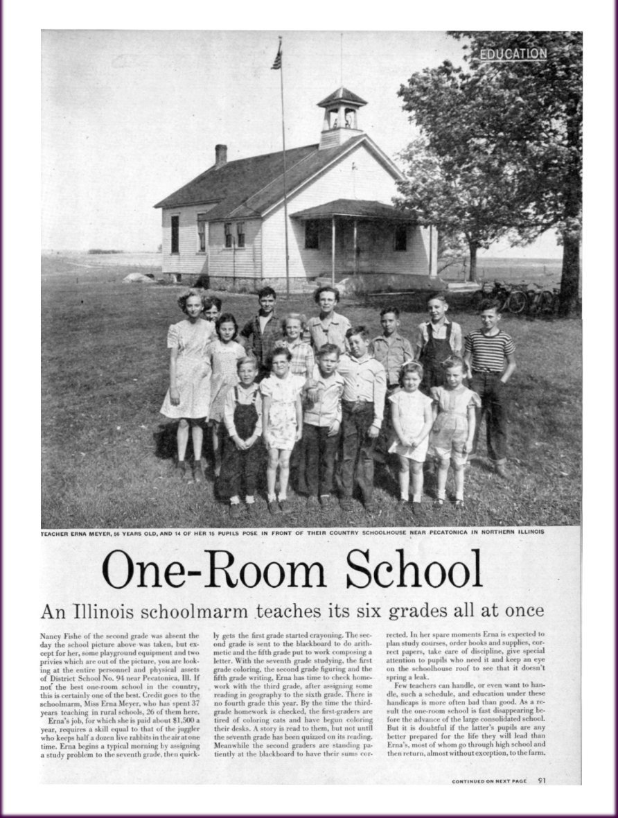 Chuck's One Room School - 1946