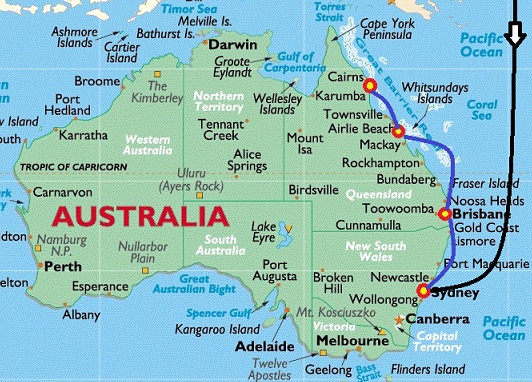 Map of Australia