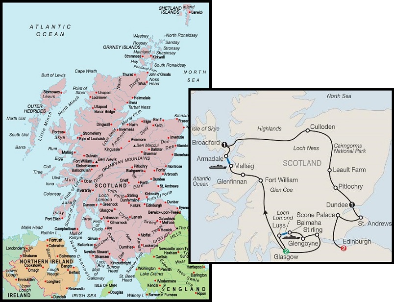 Map of  Scotland