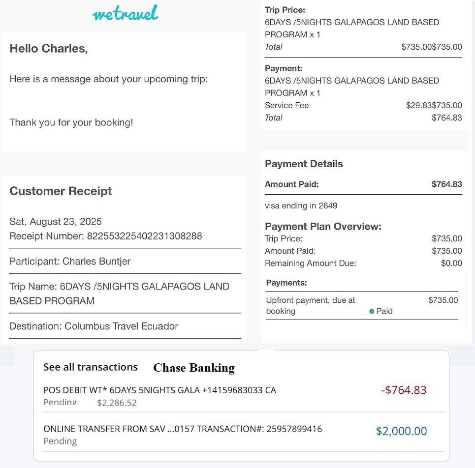 Phase 1 - Galapagos Islands Billing
