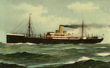 Breslau Steamship from Breman Germany to the Port of Baltimore - 1902