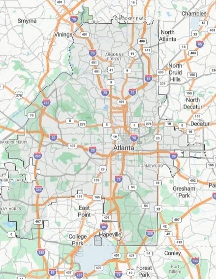 Atlanta City Map