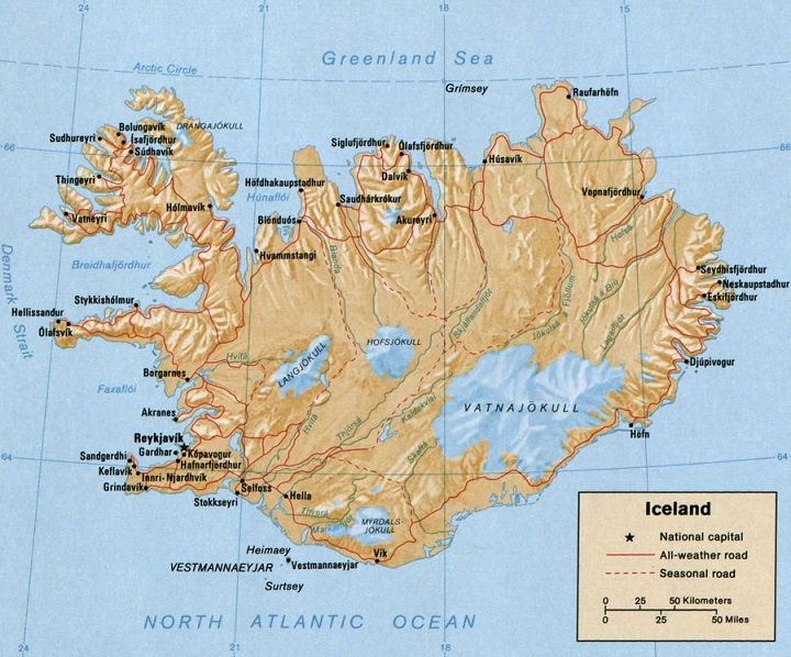 Iceland Map