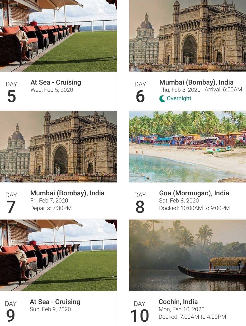 India Itinerary