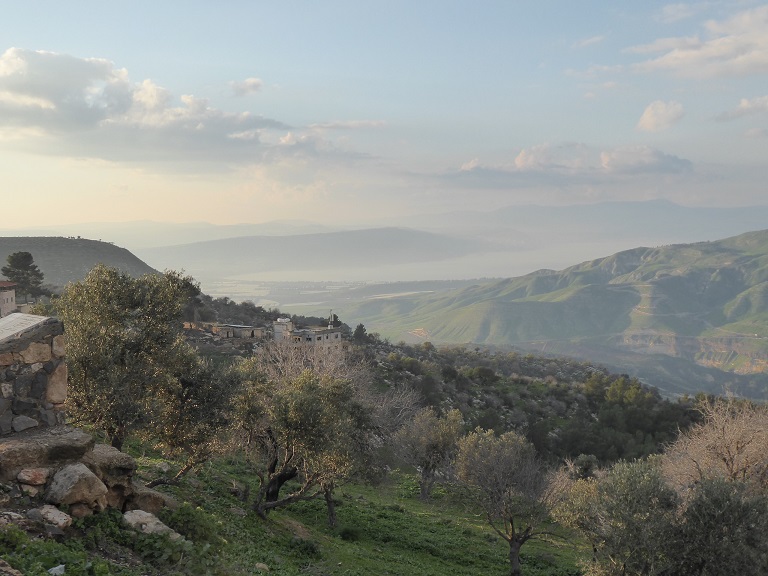 Sea of Galilee - Golan Heights - Lebanon - Syria