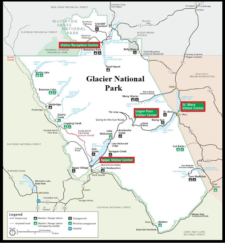 Glacier Park Map