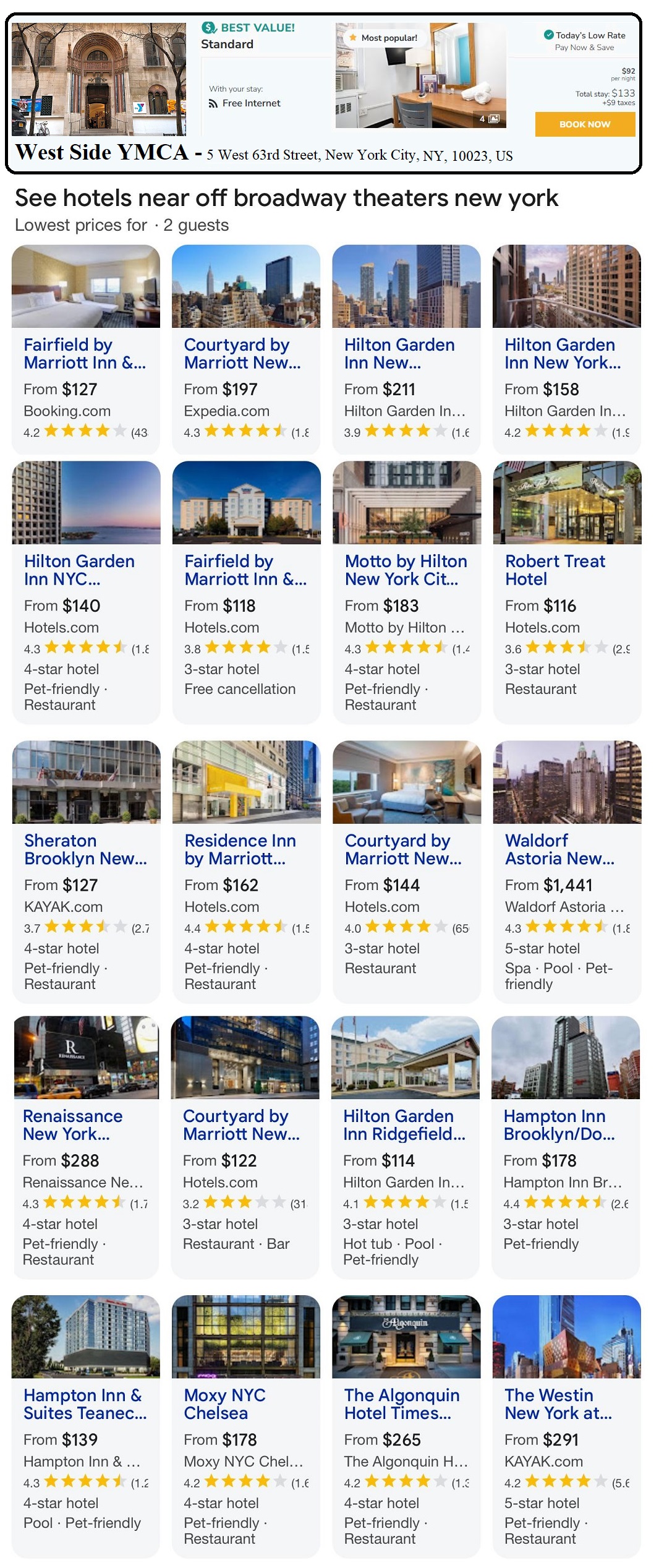 Manhattan Broadway Hotels