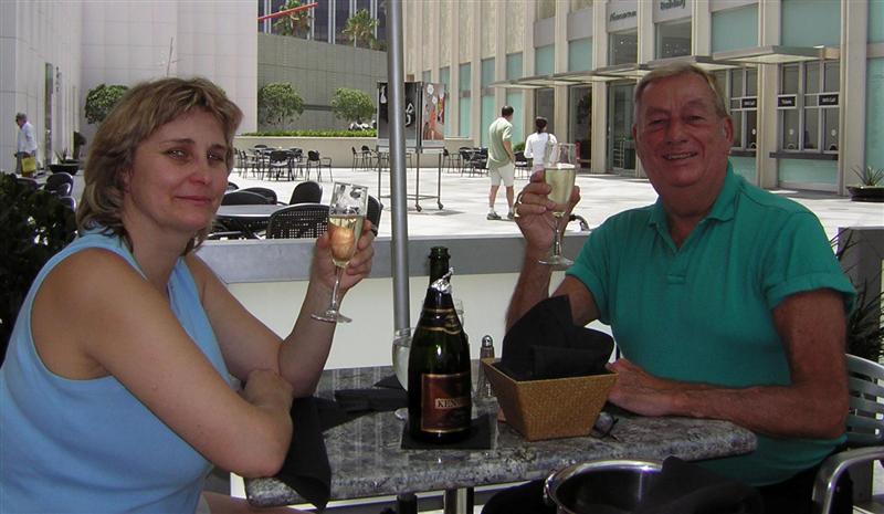 Viviane & Chuck & Champagne Lunch!  
