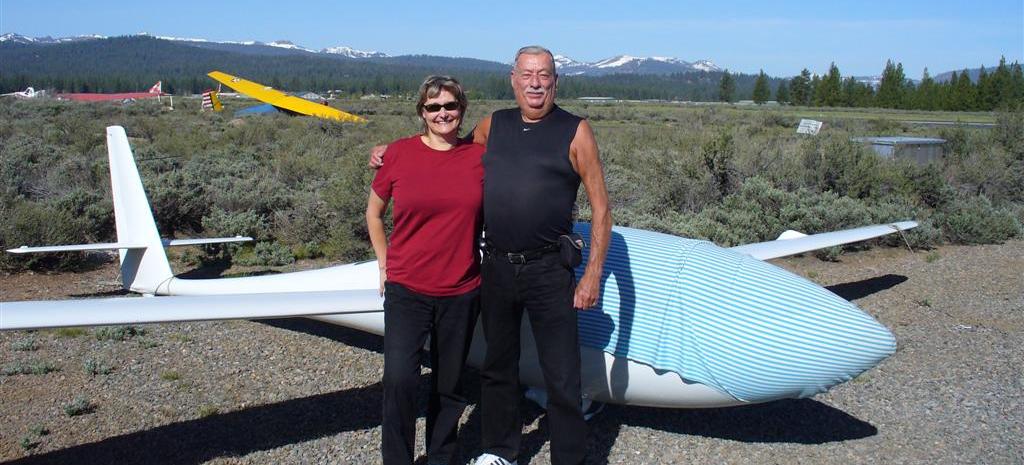 Viviane & Chuck and Ready to Glide in Truckee!   