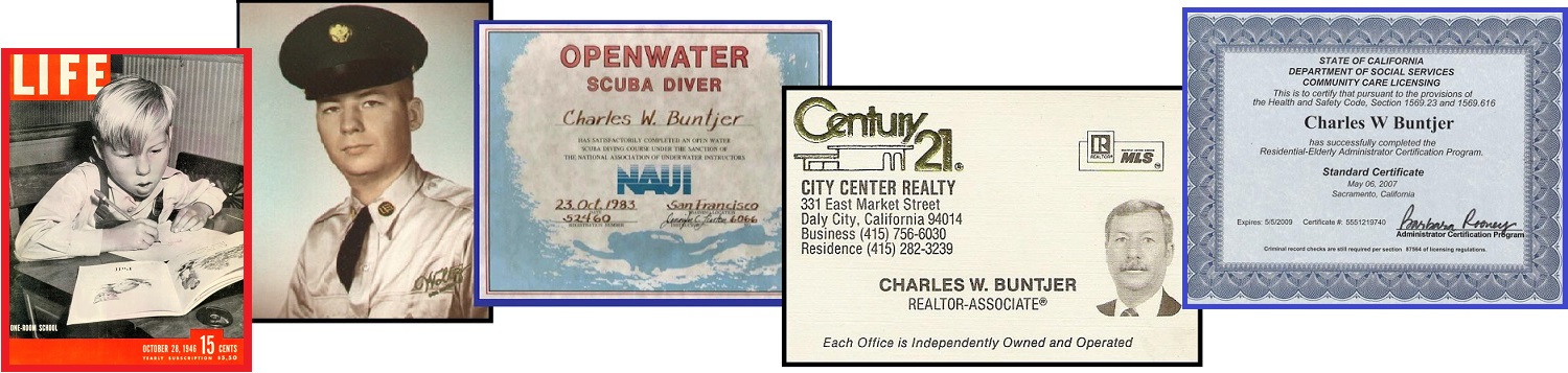 Chuck Buntjer's Certificates