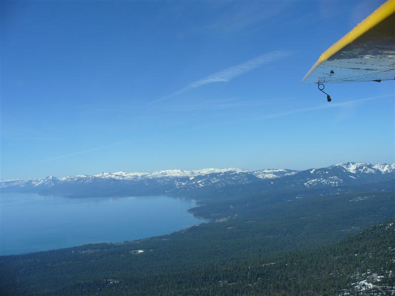 Flying Over Lake Tahoe